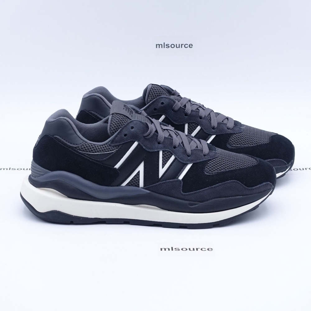 NEW New Balance Women's 57/40 Sneakers W5740CHB Black/Sea Salt - Picture 2 of 8